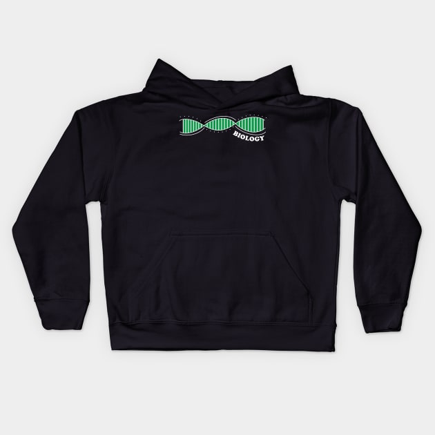 Biology DNA Kids Hoodie by ScienceCorner